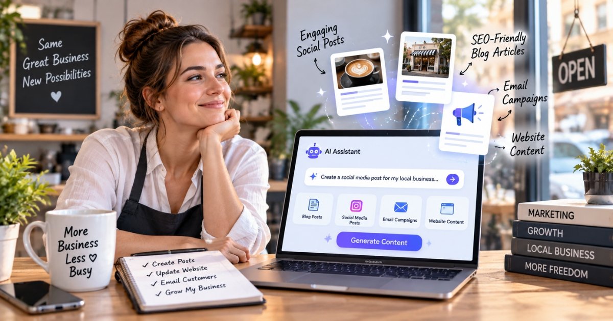 AI content tool for local business