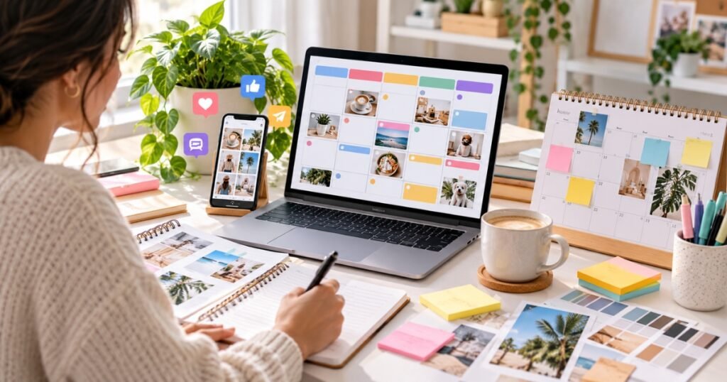 social media content calendar